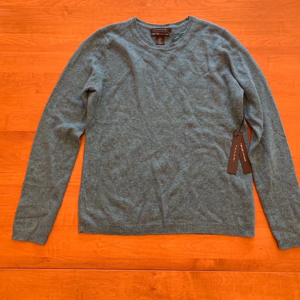 NWT Tahiri Pure Luxe 100% Cashmere Sweater, Size M